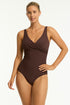 Sea Level Spinnaker Cross Front One Piece